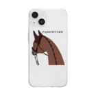 SHIROFUNE_mooooのequestrian  ソフトクリアスマホケース