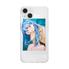 RYUTA・T／イラストレーターの【人気！！】女の子 Soft Clear Smartphone Case