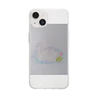 たけろう　と　めぐの（おさんぽおほしさま）白鳥 Soft Clear Smartphone Case