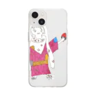 onの毒りんごを持った女の子 Soft Clear Smartphone Case