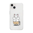 Miiiさんのじじいウッサ氏【股引】 Soft Clear Smartphone Case