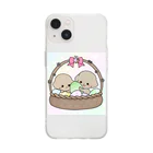 pote©o*  ハンドメイドドッグウェアの煌くん蓮くんイースターバージョン Soft Clear Smartphone Case