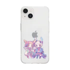 Shishino's Labのみにうさソフトクリアスマホケース Soft Clear Smartphone Case