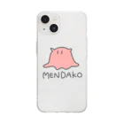 千月らじおのよるにっきのMENDAKO(色付き) Soft Clear Smartphone Case