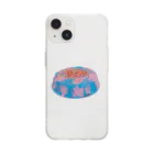 Haunted LabのColorful marble cake 派手なケーキ Soft Clear Smartphone Case