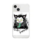 StrayCatGuardianClubの妖怪バケネコ　TEE Soft Clear Smartphone Case