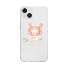 Nhat markの12星座猫 蟹座♋ Soft Clear Smartphone Case