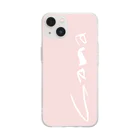 筆文字グッズのサナさんのスマホケース Soft Clear Smartphone Case