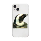 おれんじの右向きペンギン Soft Clear Smartphone Case