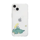 disney-risaのあっ！踏まなくてよかったぁ Soft Clear Smartphone Case