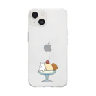 ホーリーモーリーギャラリーのバニラアイスが好きなしろくまくん Soft Clear Smartphone Case