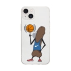 NOBODY754のEddie Funky Dick - Basketball Soft Clear Smartphone Case