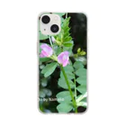 サボニャンSHOPのカラスノエンドウの花のスマホケース Soft Clear Smartphone Case