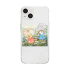 絵本作家のざっか屋さんのrainy Soft Clear Smartphone Case