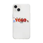 YOLOのyou only live once Soft Clear Smartphone Case