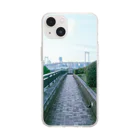 Film × Nostalgia の遠くの街並み Soft Clear Smartphone Case