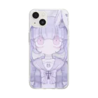 あくむ病院の電子のうさぎ。（鈴子らん） Soft Clear Smartphone Case