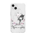 水無月蝶のLove♡Nyanya Soft Clear Smartphone Case