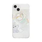 sayahartのNIJIとKUMO（momokaシリーズ） Soft Clear Smartphone Case