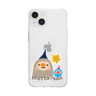 たまひろみShopの星のモッタさん Soft Clear Smartphone Case