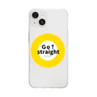 Go↑straightのgo straightグッズ Soft Clear Smartphone Case