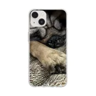 pug♡むぎのパグ好きのためのTシャツ♡ Soft Clear Smartphone Case