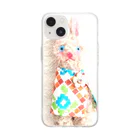 ＲＡＢＩＭＩＷのお絵かきうさぎ Soft Clear Smartphone Case