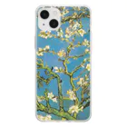 世界の名画館 SHOPのゴッホ「花咲くアーモンドの木の枝」 Soft Clear Smartphone Case