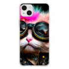 Riere Design StudioのPerfectly Punk Cats Soft Clear Smartphone Case