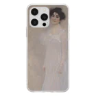 SONOTENI-ARTの001-009　グスタフ・クリムト　『セレナ・レーデラーの肖像』　クリア　スマホケース　iPhone 14ProMax/14Plus/13ProMax/12ProMax/11ProMax専用デザイン　CC5-2 Soft Clear Smartphone Case