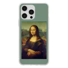 SONOTENI-ARTの018-001　レオナルド・ダ・ヴィンチ　『モナ・リザ』　クリア　スマホケース　iPhone 14ProMax/14Plus/13ProMax/12ProMax/11ProMax専用デザイン　CC5-2 Soft Clear Smartphone Case
