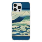 SONOTENI-ARTの003-013　葛飾北斎　『富嶽三十六景　相州梅澤左』　クリア　スマホケース　iPhone 14ProMax/14Plus/13ProMax/12ProMax/11ProMax専用デザイン　CC5-2 ソフトクリアスマホケース