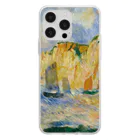 SONOTENI-ARTの016-009　ルノワール　『海と崖』　クリア　スマホケース　iPhone 14ProMax/14Plus/13ProMax/12ProMax/11ProMax専用デザイン　CC5-2 Soft Clear Smartphone Case