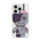 Ａ’ｚｗｏｒｋＳのHANGING VOODOO DOLL SMOKEY Soft Clear Smartphone Case