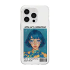 ETTA_ARTのフローラルシンフォニー Soft Clear Smartphone Case