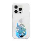 Ａ’ｚｗｏｒｋＳのBLUE DRAGON Soft Clear Smartphone Case