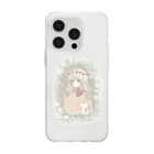 ＊momochy shop＊の葉っぱのかんむり Soft Clear Smartphone Case