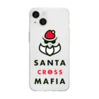 サンタｘマフィア オフィシャルshopのサンタ×マフィアロゴ Soft Clear Smartphone Case