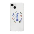 なめきみほのおみせの数字のイラスト-1 Soft Clear Smartphone Case