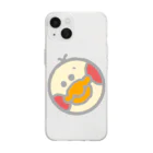 スリスリのスリ鳥 Soft Clear Smartphone Case