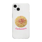 YOLKのカルボナーラ（Carbonara） Soft Clear Smartphone Case