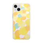 aviのレモン Soft Clear Smartphone Case