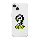 くねくね道のPEACE BUDDHA Soft Clear Smartphone Case