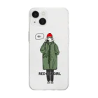 RED CAP GIRLのRCG×MILITARY/m65① Soft Clear Smartphone Case