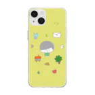 nacharuru のピスタチーオくんイエロー Soft Clear Smartphone Case