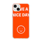 soul-soulのHAVE A NICE SMILEY Soft Clear Smartphone Case