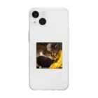 orange_honeyの猫18 Soft Clear Smartphone Case