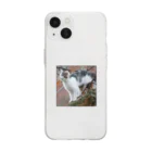 orange_honeyの猫20 Soft Clear Smartphone Case