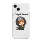 shinji_channel 【YouTuber】🦍のshinjiアイコン+ロゴ Soft Clear Smartphone Case