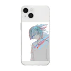 治療法の俯き Soft Clear Smartphone Case